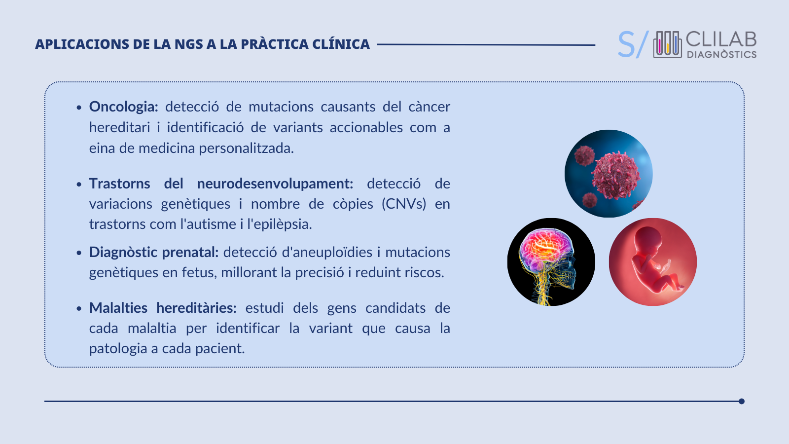 Aplicacions de la NGS a la pràctica clínica